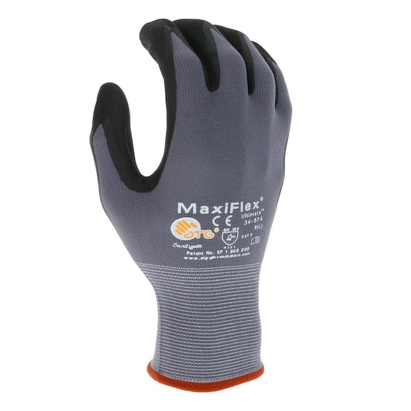 ATG MaxiFlex Ultimate Men's X-Large Gray Nitrile Coated Work