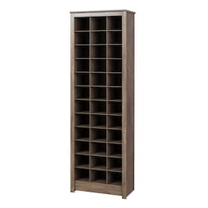 72.5 in. H x 23.5 in. W 3 Gray MDF Shoe Storage Cabinet