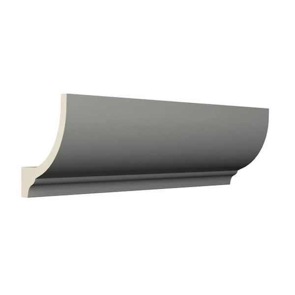Ekena Millwork Rockwall 2.75 in. D x 4.25 in. W x 94.5 in. L Polyurethane Crown Moulding