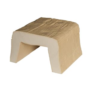 3-7/8 in. x 5-7/8 in. x 6 in. Long Unfinished Modern Faux Wood Beam Sample