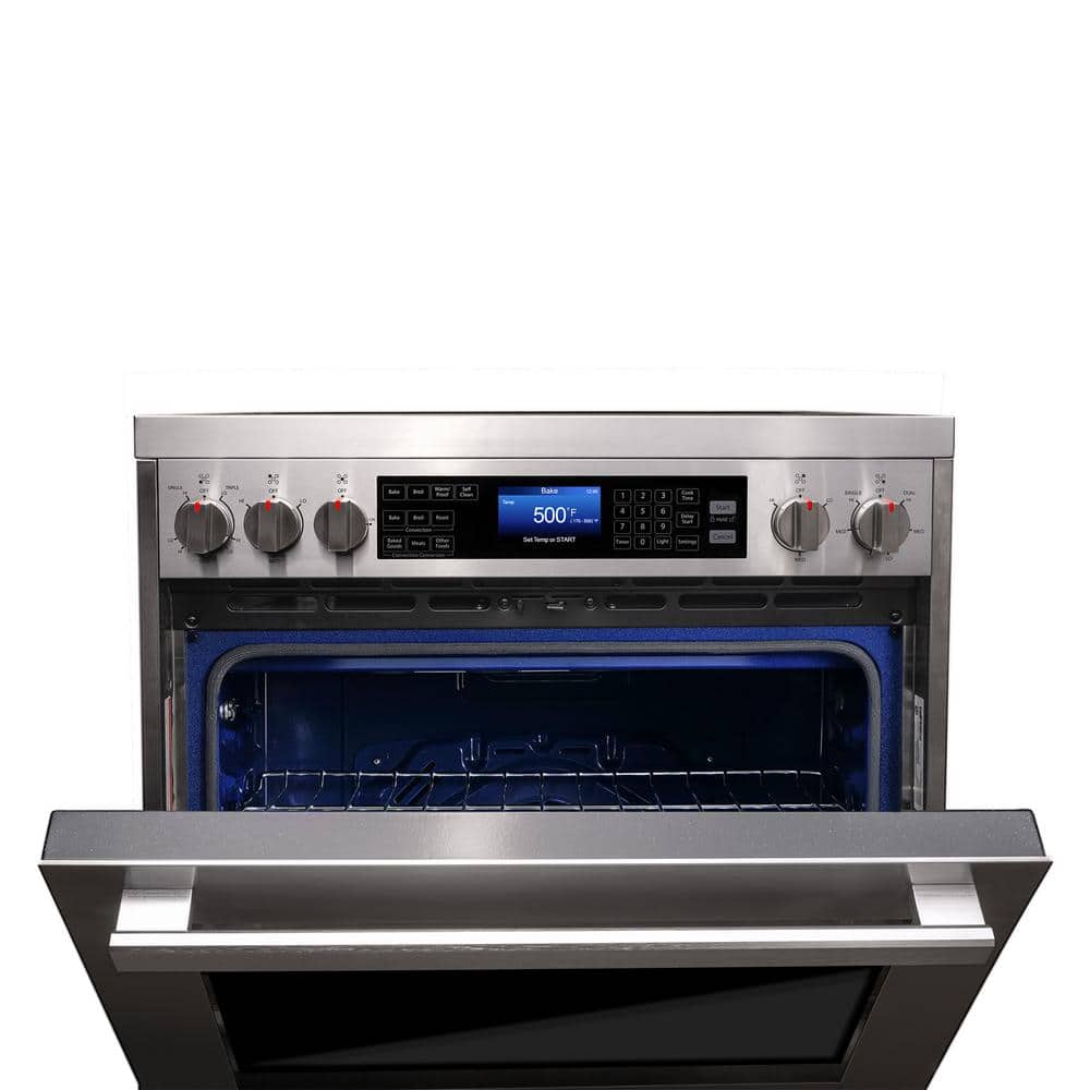 Cosmo 30" Stainless Steel Electric Range with Convection Oven