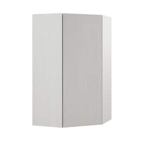 Designer Series Edgeley Assembled 24x42x12.25 in. Diagonal Wall Kitchen Cabinet in Glacier