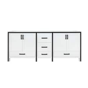 Ziva 84 in W x 22 in D White Double Bath Vanity without Top