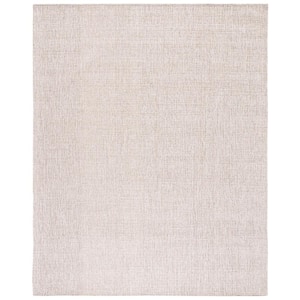 Abstract Ivory/Gray 10 ft. x 14 ft. Transitional Speckled Area Rug
