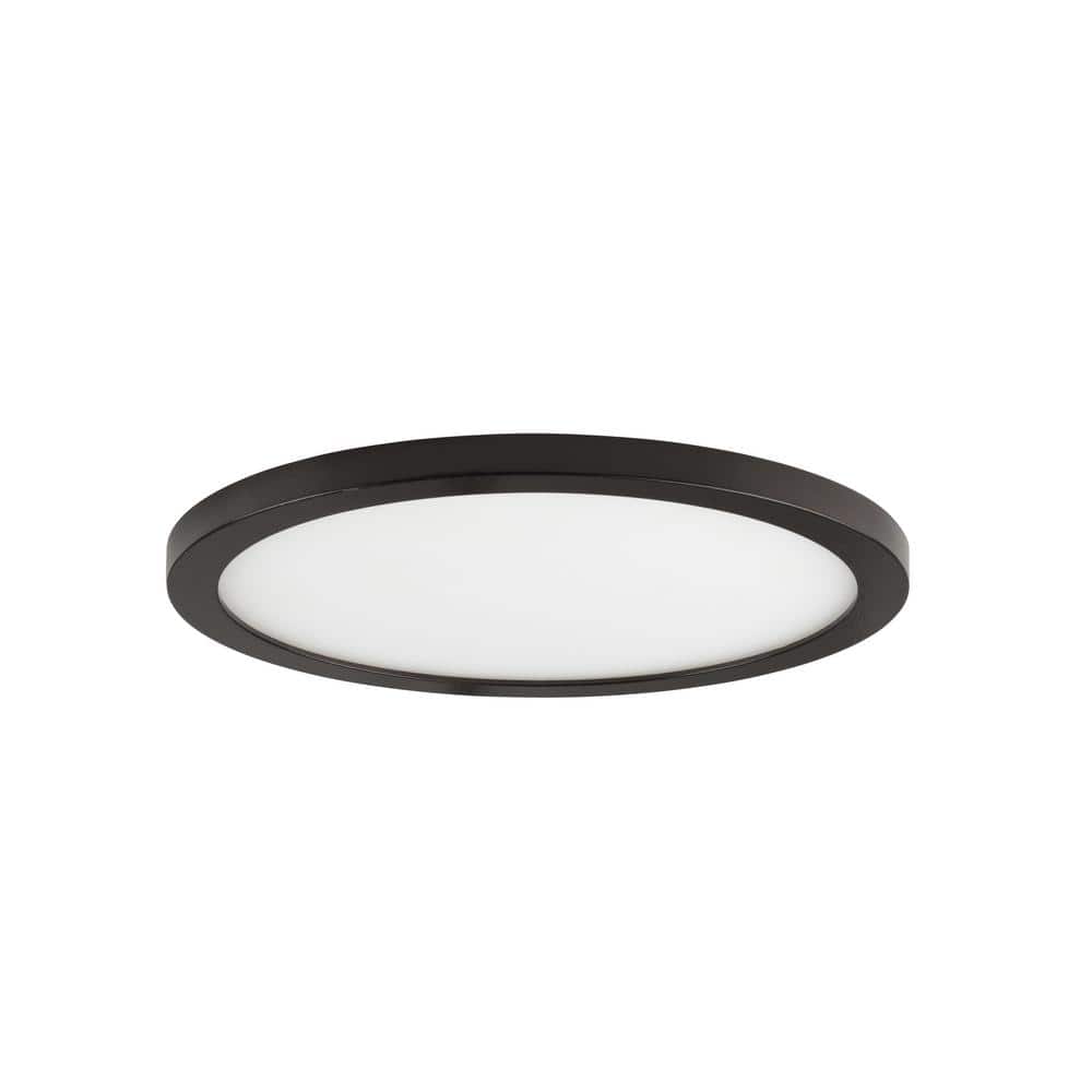 Maxim Lighting Wafer 9 in. RD Integrated LED Surface Flush Mount 3000K