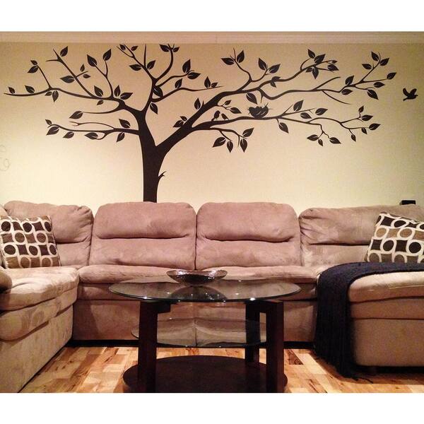 Pop Decors 133 in. x 90 in. Super Big Tree Removable Wall Decal