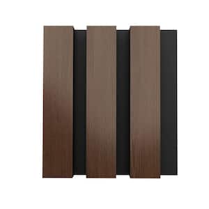 4.6 in. x 4.7 in. x 0.875 in. Walnut Deep Brown Square Edge MDF Decorative Acoustic Wall Panel (Sample/0.15 sq. ft.)