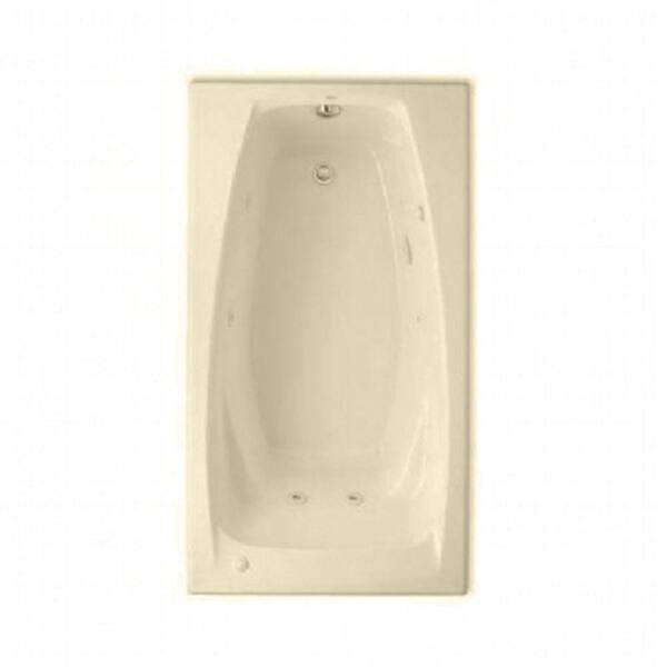 American Standard Everclean 5 ft. Whirlpool Tub in Bone