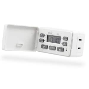 24-Hours Digital Timer with Cover 1-Outlet Polarized 2 Settings