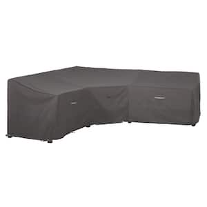 Black L Shape Sofa Cover Patio Outdoor Garden Furniture Waterproof Protector New 