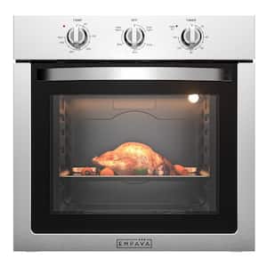 24 in. 2.5 cu. ft. Capacity Single Commercial Electric Wall Oven with 2 Racks in Stainless Steel