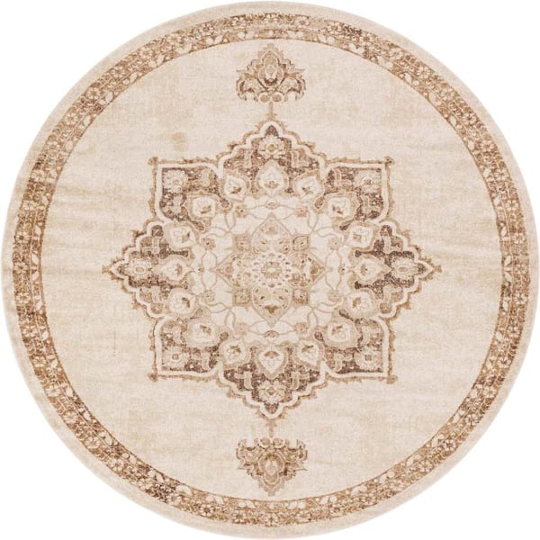 Unique Loom Utopia Helios Beige 8' 0 x 8' 0 Area Rug