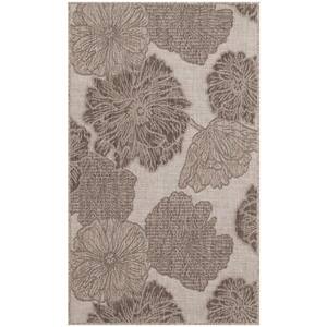 Garden Oasis Natural 3 ft. x 5 ft. Nature-inspired Contemporary Area Rug