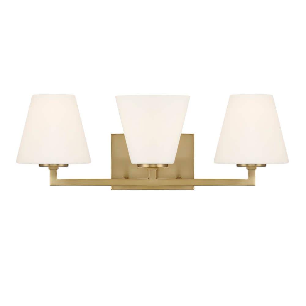 Palmyra Mid-Century Gold 24" Outdoor Bath Vanity Light