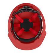 BOLT Red Type 1 Class E Front Brim Non-Vented Hard Hat with 6-Point Ratcheting Suspension (10-Pack)