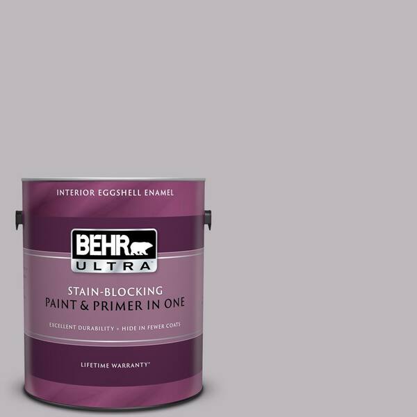 BEHR ULTRA 1 gal. #UL250-15 French Lilac Eggshell Enamel Interior Paint and Primer in One