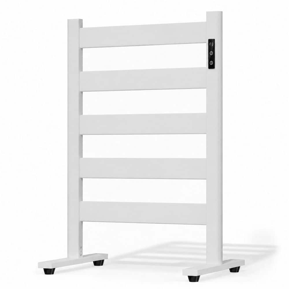 5-Bar Freestanding Electric Heated Towel Warmer Adjustable Temperature 110-170F with Timer Matte White price history on PriceWatchPro