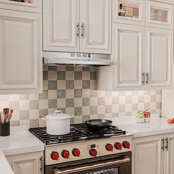 30 in. 300 CFM Convertible Under Cabinet Range Hood in Stainless Steel with LED Light, Lower Noise Long Term Warranty