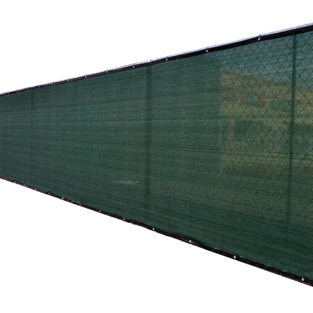 Dark Green 50 ft Privacy Fence Screen Netting Mesh