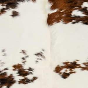 Josephine White/Brown 6 ft. x 7 ft. Specialty Cowhide Area Rug