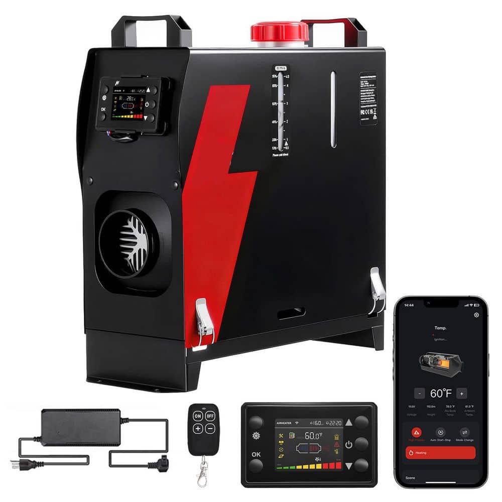 8KW 12V Diesel Heater with App Control, 10 Temp Settings, Auto Start-Stop, Fast Heating for RV, Truck, Boat, Car price history on PriceWatchPro