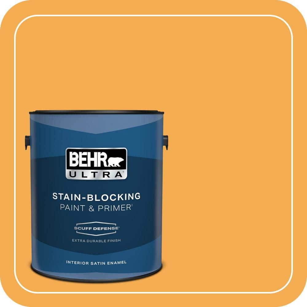 1 gal. #290B-6 Squash Extra Durable Satin Enamel Interior Paint & Primer price history on PriceWatchPro