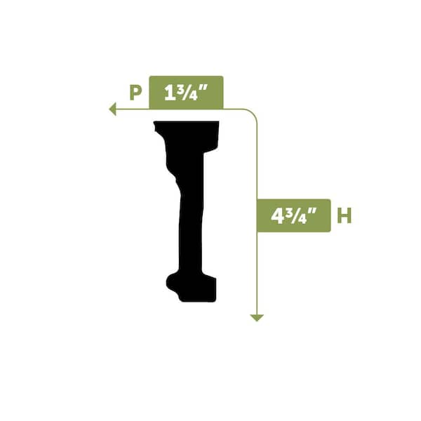 Ekena Millwork 1-3/4 in. x 4-3/4 in. x 94-1/2 in. Polyurethane