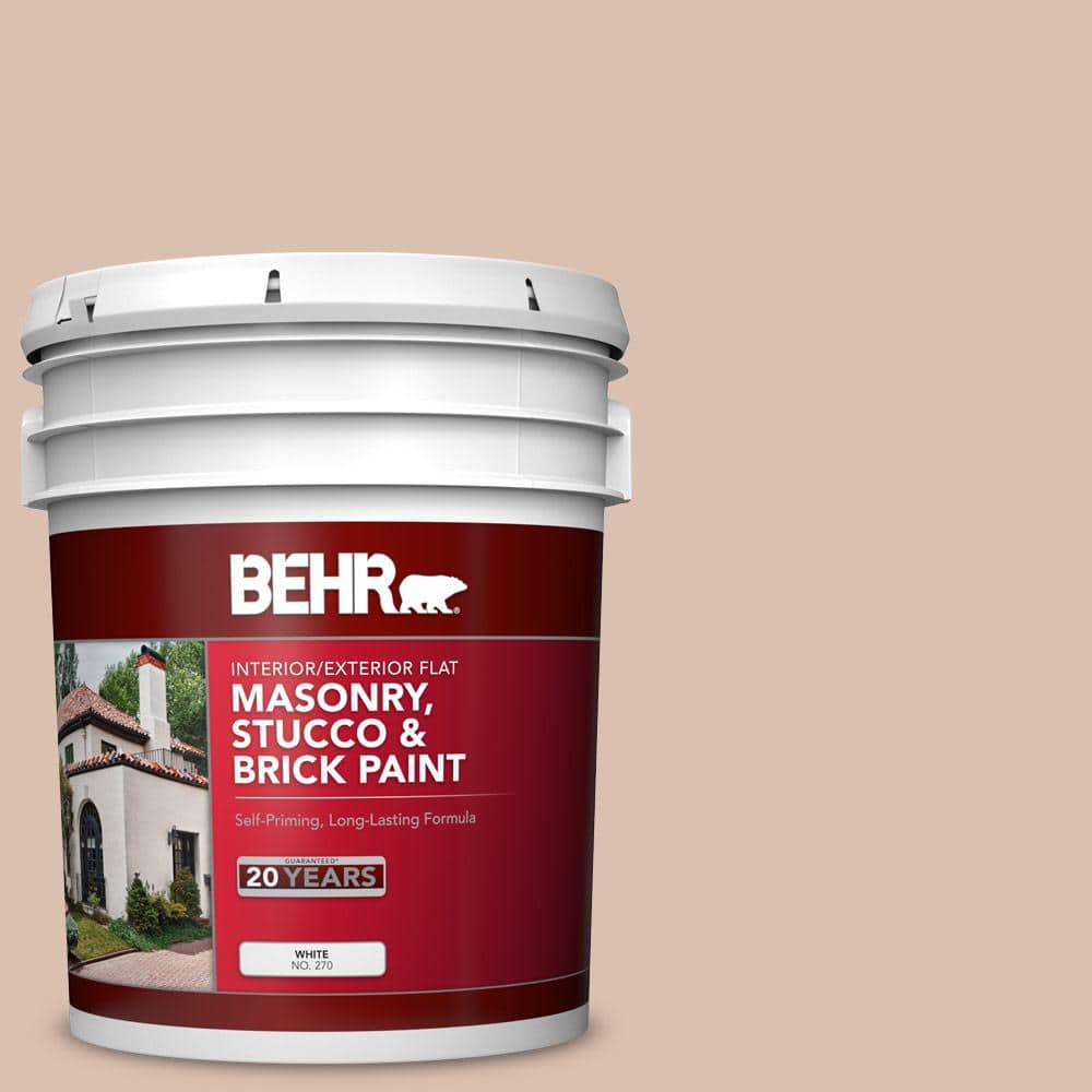5 gal. #S220-2 Artisan Tea Flat Interior/Exterior Masonry, Stucco and Brick