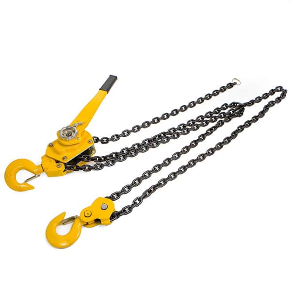 3/4 Ton Lever Block Chain Hoist Ratchet Type Come Along Puller 20FT Chain Lifter 