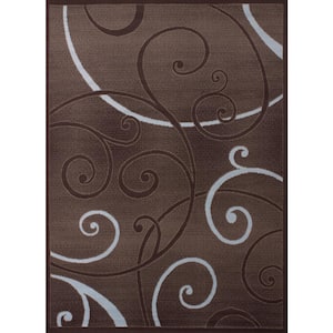 Dallas Bangles Chocolate 2 ft. x 3 ft. Indoor Area Rug