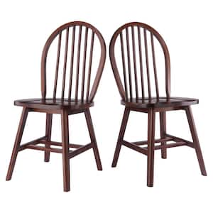Windsor Walnut Solid Wood Windsor Chair (Set of 2)