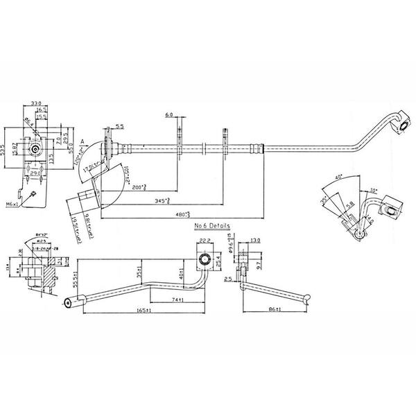 Centric Parts Brake Hydraulic Hose