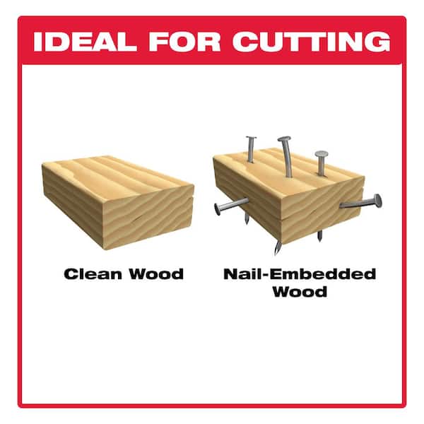 6 in. 6/12 TPI Bi-Metal Reciprocating Saw Blades for Nail-Embedded Wood