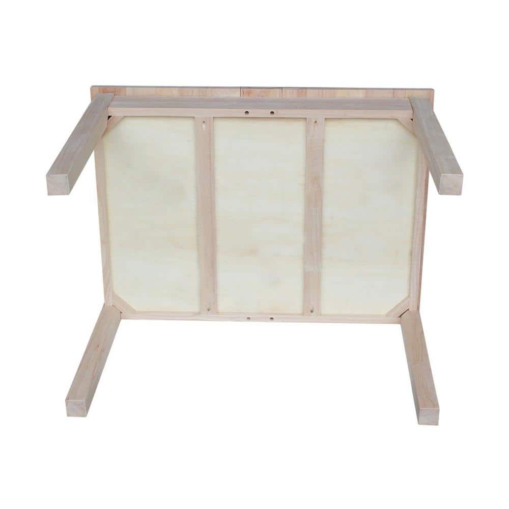 Eco-Friendly Mission Style Unfinished Wood Kids' Craft Table with Storage