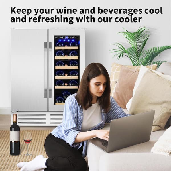 Festive 4-Bottle Cooler with Lid - Stainless Steel — Wine Devices