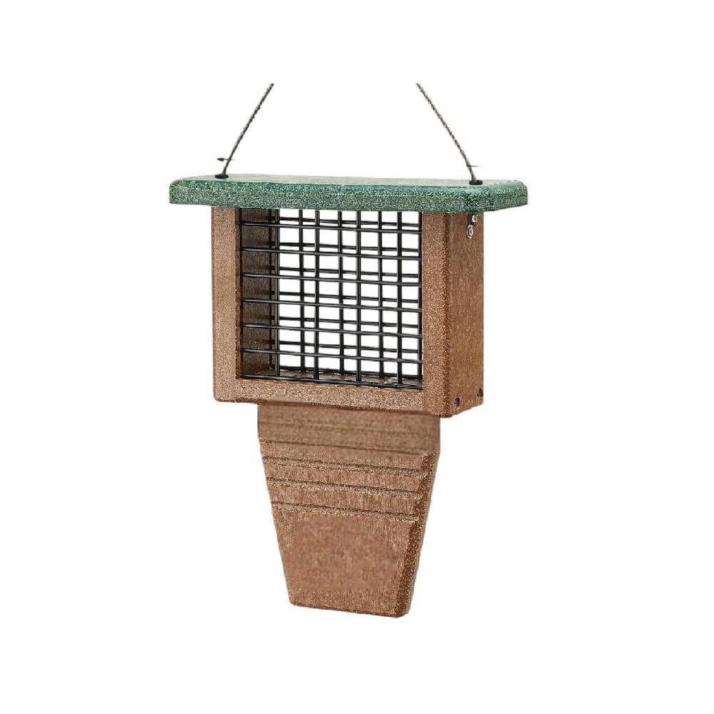 Recycled Plastic Suet Hanging Bird Feeder Sturdy and Durable Great for Wood