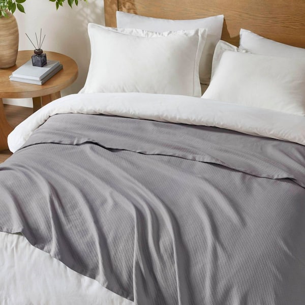 Grey Liquid Cotton Full/Queen Blanket