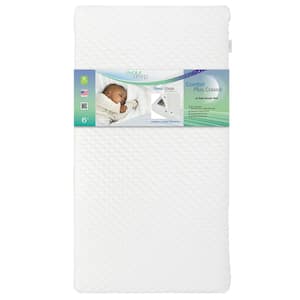 Sleep Comfort Plus Classic 150 Coil Inner Spring Crib And Toddler Mattress I GreenGuard Gold Certified