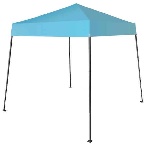 CROWN SHADES 6.5 ft. x 6.5 ft. Blue Top Instant Pop Up Canopy with Carry Bag