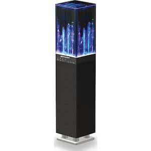Dancing Water Light Tower Speaker System With Bluetooth, FM Radio, LED Lighting, and Remote Control, Black (EHS-2001)