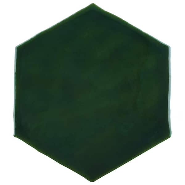 Merola Tile Viva Hex Antic Verde 5-7/8 in. x 6-3/4 in. Ceramic Wall Tile (9.24 sq. ft./Case)