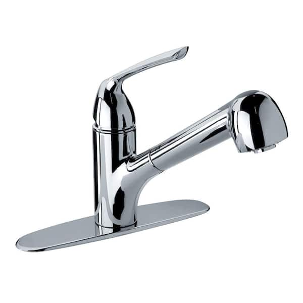 Glacier Bay Milano Single-Handle Pull-Out Sprayer Kitchen Faucet In Chrome