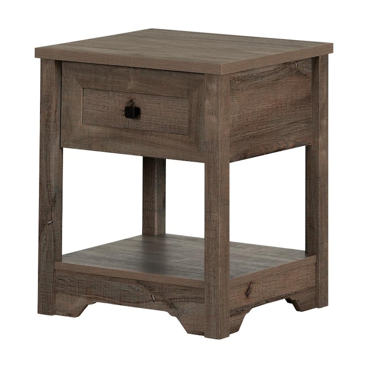 South Shore Hazen Nightstand, Fall Oak