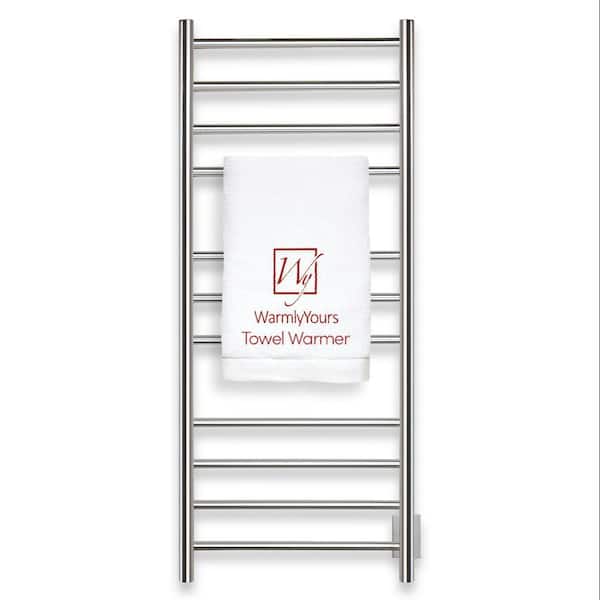 Elevate OntarioXL 11-Bar Electric Towel Warmer in Polished Stainless Steel