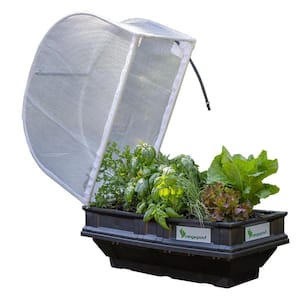 Raised Garden Bed Kit - Small 39.4 in. x 19.7 in. (1 m x 0.5m) Container with Protective Cover, Self Watering