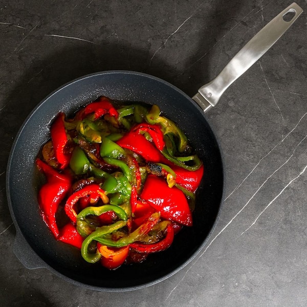 CXD 12.5 in. Nonstick Ceramic Frying Pan Glossy Black