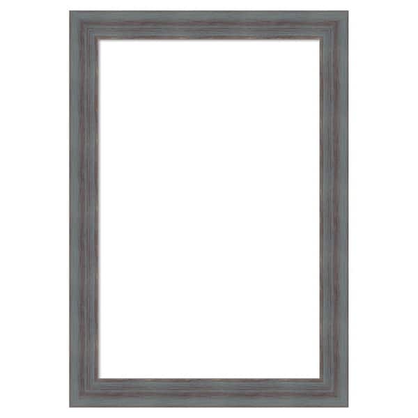 Amanti Art Dixie Grey Rustic 14 in. x 20 in. Wood Framed Dry Erase Magnetic Memo Board