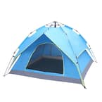 Pop-up 3-Person Camping Tent with Double-Deck