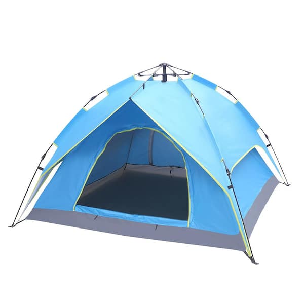 teknisk momentum Reporter Winado Pop-up 3-Person Camping Tent with Double-Deck 919231201936 - The  Home Depot