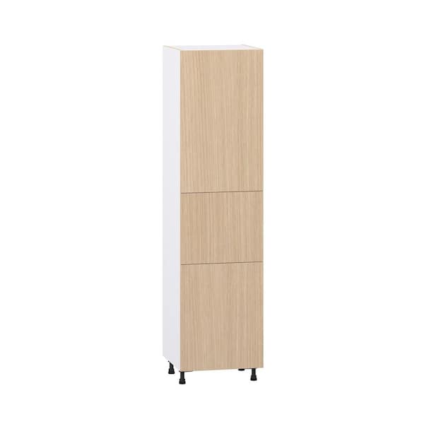 Timberline Mojavi Oak Slab Assembled Pantry Kitchen Cabinet (24 in. W x 94.5 in. H x 24 in. D)